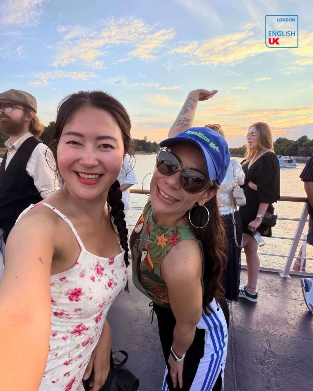 EUK London Boat Party 2026 - Kellen with a student